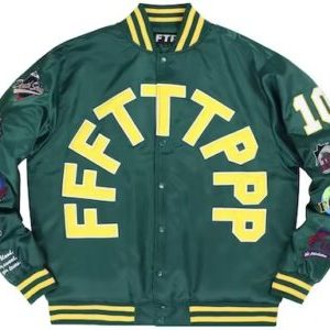 FTP League Green Varsity Jacket